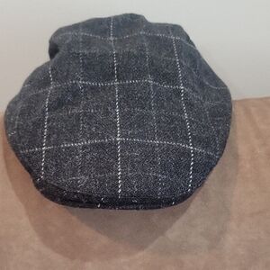 Dockers Charcoal Checkered Flat Cap